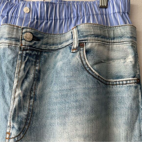 NWOT Acne Studios PRINTED TROUSERS in Light blue - Picture 4 of 16